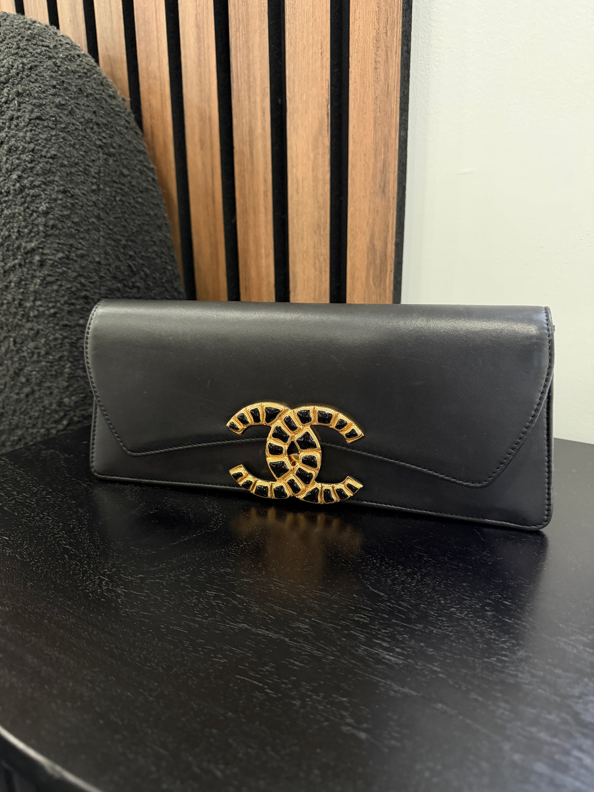 Chanel Clutch With Gold Hardware