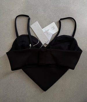 AREA Heart Crop Top