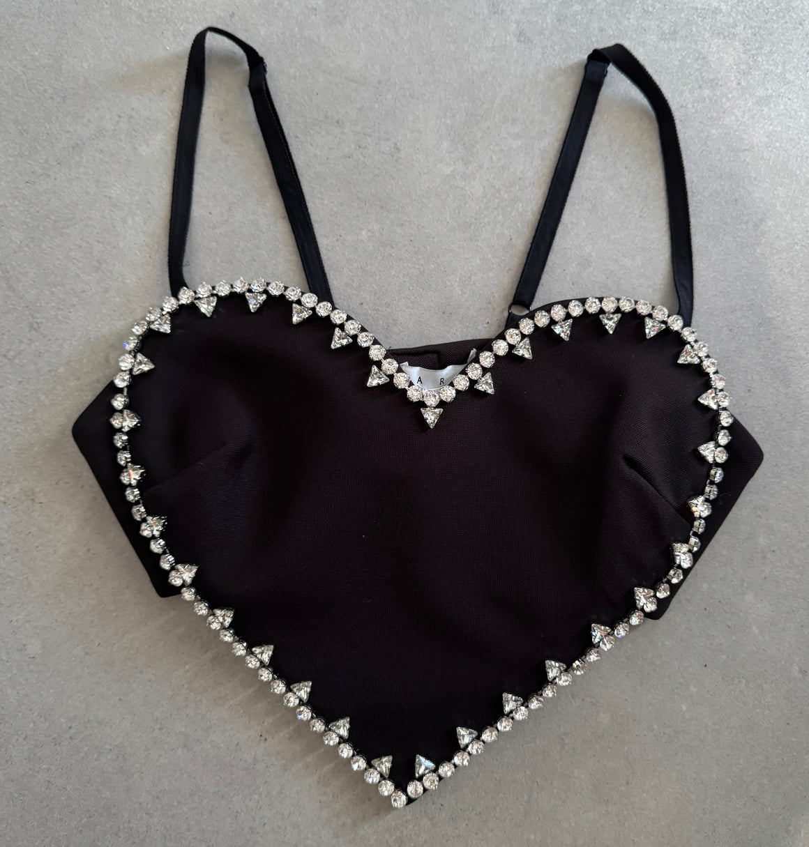 AREA Heart Crop Top