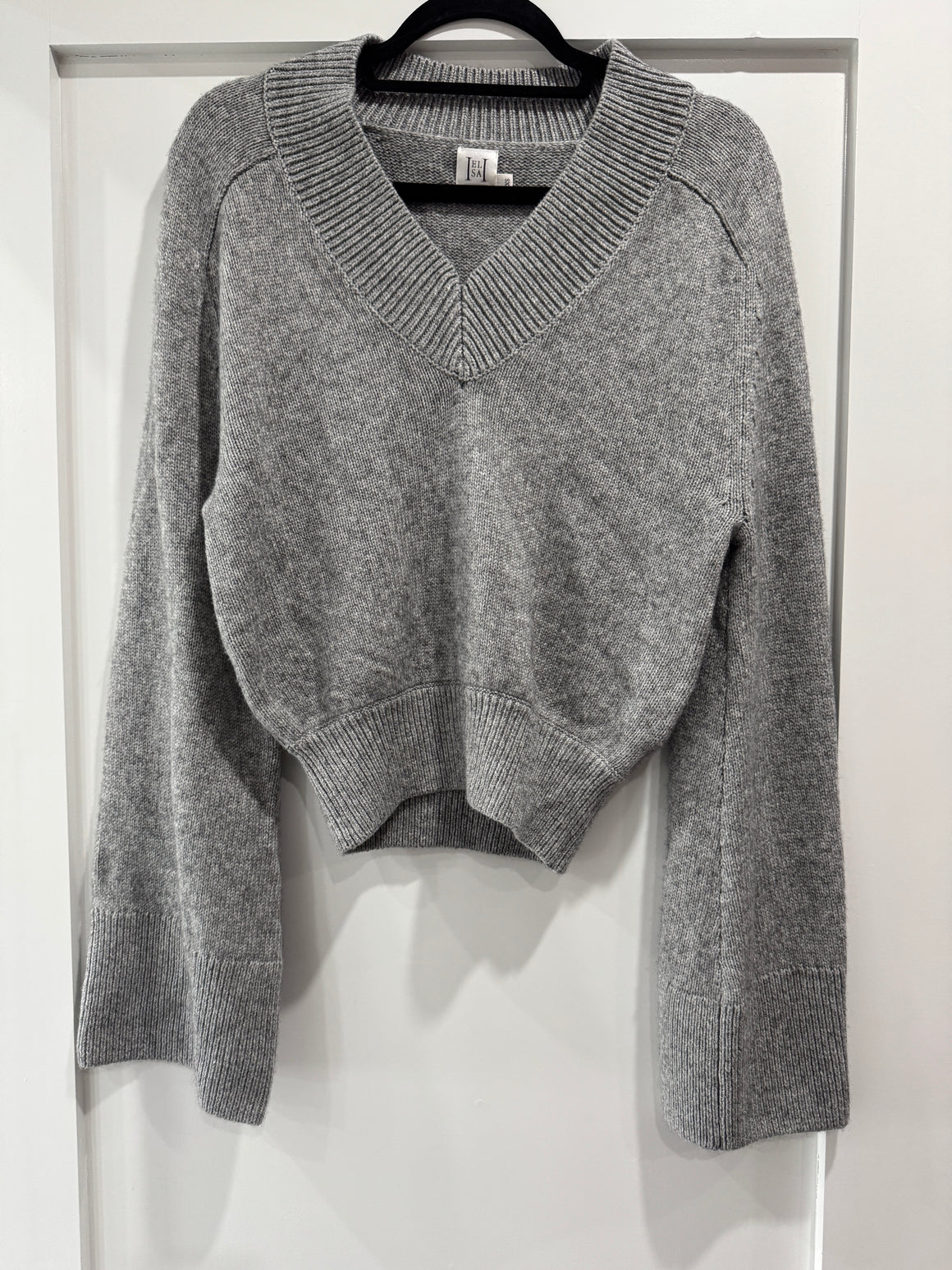 HELSA Knit V-Neck Top