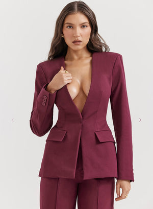 House Of CB Deep-V Blazer