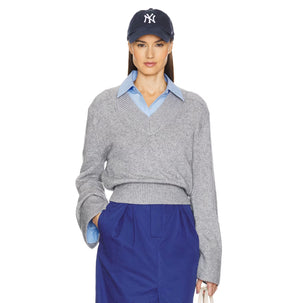 HELSA Knit V-Neck Top