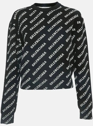 Balenciaga Logo Knit Top