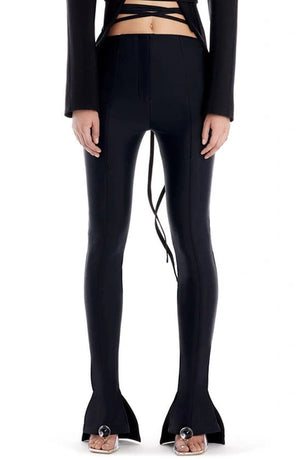 Mugler Low Back Tie Pant