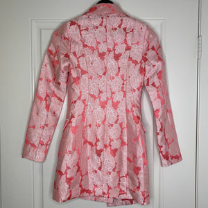 Pink Floral Fashionova Long Sleeve Blazer Dress