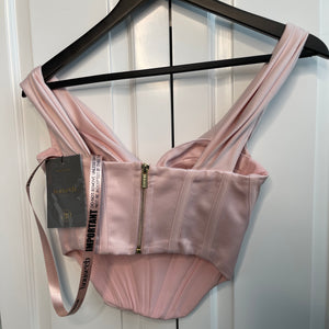Soft Pink Satin House Of CB Bustier
