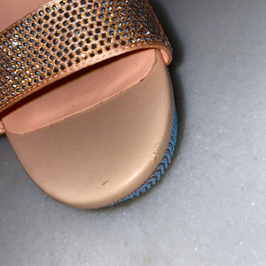 Pink René Caovilla Swarovski Platform Sandal