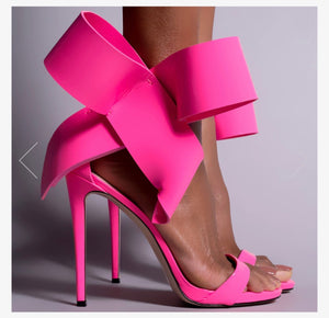 Aminah Abdul Jallil Bright Pink Barbie Heel