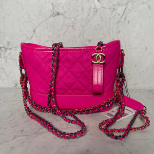 CHANEL 2020 S/S Bright Pink Gabrielle Handbag